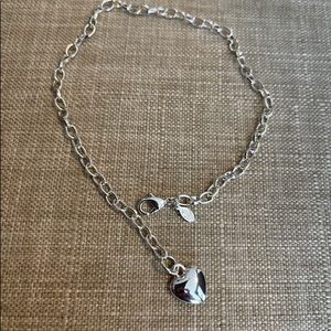 Premier Designs NEW  Heart Ankle Bracelet Silvertone